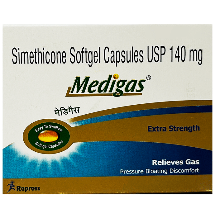 Medigas 140 Mg Softgel Capsule